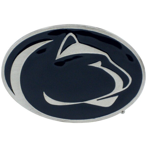 pewter belt buckle Penn State Athletic Logo